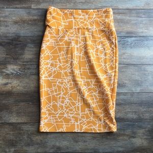 Lularoe Cassie Skirt - Mustard